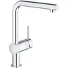 Image de Grohe Mitigeur Évier Minta 32168000, Argent (Import Allemagne) & 40535000 Distributeur de Savon Cosmopolitan, Chromé (Import Allemagne)