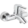 Image de GROHE Mitigeur monocommande Bain/Douche Feel, robinet à montage mural, raccord fileté pour flexible en 1/2", rosaces métal incluses, chromé, 32269000 (Import Allemagne)