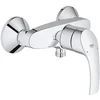 Image de GROHE Eurosmart Standard, mitigeur de douche apparent, débit limitable | Mitigeur pour la douche, protection intégrée anti-retour, mitigeur monocommande pour montage mural (chrome, 33555002)