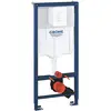 Image de Set pour WC suspendu bâti-support 1,13 M, supports muraux avec plaque de commande Skate Air blanc alpin Rapid SL 38722001 (Import Allemagne)