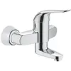 Image de Grohe 32770000 7809439 Euroeco Spécial Mitigeur de Lavabo À Levier Simple pour Montage Mural 120 Mm Chromé