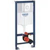 Image de GROHE Bâti Support WC Solido 3 en 1, Hauteur 1,13m, Bâti Support Encastré, Plaque de Commande double boutons, Réservoir 6 à 9 Litres, Double Chasse Silencieuse et Réglable, 38832000 (Import Allemagne)