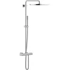 Image de GROHE colonne de douche Rainshower 400mm avec mitigeur thermostatique, chromé, 27174001 (Import Allemagne)
