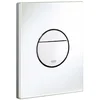 Image de GROHE Plaque de commande WC Sail pour toilette suspendu (Double boutons WC interrompables, pour soupage pneumatique, montage vertical ou horizontal) Blanc Alpin, 38965SH0 (Import Allemagne)