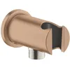Image de GROHE Rainshower Coude à encastrer avec support de douche (Rosace ronde Ø 48 mm, raccord fileté mâle 1/2", montage mural, Anti retours d'eau), Rose Gold, 26658DL0