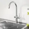 Image de Grohe Blue Professional Mitigeur de cuisine avec système de filtration de l’eau, avec système de filtration et de gazéification de l’eau, pivotant, 31323002,