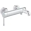 Image de GROHE Essence   Mitigeur bain-douche mural, levier en métal, cartouche céramique 35 mm, inverseur automatique bain/douche, protection anti-retour, Chrome, 33624001
