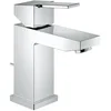 Image de GROHE Robinet lavabo de salle de bains Sail cube, taille S, avec tirette de vidage, mitigeur monocommande avec mousseur économique d'eau, installation rapide, chromé, 23435000 (Import Allemagne)