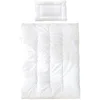 Image de roba Parure de Lit Bébé Toutes Saisons - Couette 100x135 cm + Oreiller 40x60 cm - Blanc