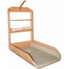 Image de roba Table à Langer Murale Rabattable en Bois Naturel + Matelas de Change Imperméable Liebhabaer Imprimé Ourson - 2 Étagères Pratiques - peu Encombrante - Supporte Jusqu'à 11 kg