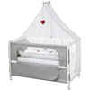 Image de roba Lit Cododo Complet Adam & Eule 60 x 120 cm avec 4 Roues à Freins - Équipements Inclus - Hauteur Réglable à 6 Niveaux - Blanc