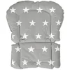 Image de roba Coussin de Chaise Haute Little Stars - Imperméable et sans Phtalates - Réducteur de Siège Confortable - dès 6 Mois - Imprimé Étoiles Blanches - Gris