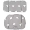 Image de roba Coussin de Chaise Haute Little Stars en 2 Pièces - Réducteur de Siège - Imprimé Étoiles - Gris / Blanc