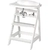 Image de roba Chaise Haute Évolutive en Bois Sit Up Fun + Plateau Repas Détachable en un Seul Clic - Hauteur Réglable - 6 Mois jusqu'à 70 kg - Blanc