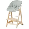 Image de roba Born Up 2-en-1 Chaise Haute Évolutive avec Ensemble Transat Bébé Inclinable (Vert Givré/Bois Naturel)