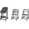 Image de Chaise haute évolutive "Born Up" Set 2in1, "Graphite matelassé" avec fonction pliante