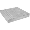 Image de roba Bac à Sable Outdoor + Couvercle Convertible en 1 Banc à Dossier + 2 Bacs de Jeu - Bois Massif Résistant aux Intempéries - 120 cm - Gris