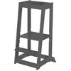Image de roba Tour d'Apprentissage Montessori - Marchepied sûr pour les Enfants - Idéal comme Aide de Cuisine - Supporte jusqu’à 80 kg - Bois Certifié FSC - Anthracite