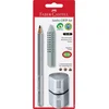 Image de FABER-CASTELL 111996 - Set de crayons Jumbo GRIP 2001, avec crayon B, gomme et taille-crayon, argent