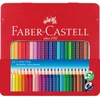 Image de FABER-CASTELL Colour Grip Crayons de couleur - Boîte métal de 24