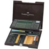 Image de FABER-CASTELL - Coffret en bois Pitt Monochrome, 86 pièces