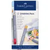Image de Faber-Castell 114612 - Crayons aquarelle, Set de 12 crayons de couleur, incassables, entièrement aquarellables