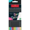 Image de Faber-Castell Black Edition Lot de 12 crayons de couleur néon + pastel