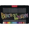 Image de Faber-Castell 116437 Black Edition 36 Crayons de Couleur dans une Boîte en Métal, Résistants à la Rupture, Prise en Main Ergonomique, Crayon de Couleurs Colorier sur Papier Clair et Foncé
