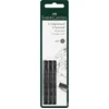 Image de FABER-CASTELL 129997 - Fusain à déchirer PITT soft, lot de 3, noir