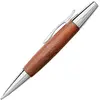 Image de Faber-Castell E-motion Stylo bille en bois de poirier marron et chrome