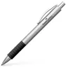 Image de Faber-Castell 148472 Stylo bille Basic en métal (Noir/argent mat)