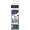 Image de Faber-Castell 152404 Feutre multiusage MULTIMARK non-permanent S étui de 4