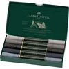 Image de Faber-Castell 160306 Lot de 5 marqueurs à aquarelle Albrecht avec double pointe pour application de couleurs sur surface et précise Gris