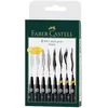 Image de Faber-Castell 167137 Feutre PITT artist pen noir étui de 8