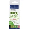 Image de Faber-Castell - Stylos à encre Pitt Artist Pen Lettering, 6 stylos | Encre de dessin résistante à l'eau et à la lumière pour le lettrage à la main et les projets créatifs