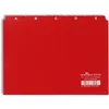 Image de DURABLE - Intercalaires - Format A5 Paysage - Divisions 5/5 - Onglets Imprimés A-Z - Polypro - Rouge - Boîte de 25 pièces - 365003