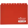 Image de Durable 366003 Jeu de 25 Intercalaires Format A6 Paysage avec Divisions 5/5 - Onglets Imprimés A-Z - Polypro Coloris Rouge