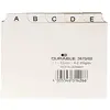 Image de Durable 367002 Jeu de 25 Intercalaires Format A7 Paysage avec Divisions 5/5 - Onglets Imprimés A-Z - Polypro Coloris Blanc