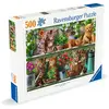 Image de Ravensburger Chats Sur L'étagère (12000205) Puzzle 500 Pièces