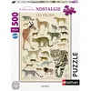 Image de Nathan - Puzzle 500 pièces - Les félins/Muséum National d'Histoire Naturelle - Adultes et Enfants dès 12 Ans - Puzzle de qualité supérieure - Collection Nostalgie - 12000978