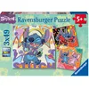 Image de Ravensburger - Puzzle Enfant - Lot de 3 Puzzles 49 pièces - Jouer Toute la journée/Disney Stitch - Fille ou garçon dès 5 Ans - Puzzle de qualité supérieure - 3 Posters Inclus - Aventure - 12001070