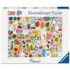 Image de Ravensburger - Puzzle 500 pièces - Stickers Kawaii - Adultes et Enfants dès 12 Ans - Puzzle de qualité supérieure - 12001796