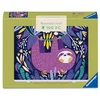 Image de Ravensburger - Puzzle Adulte - Mini Puzzle - Support - Paresseux Violet - 100 pièces - Design Kawaii - Puzzle décoratif avec Socle - 12002040