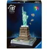 Image de Ravensburger - Puzzle 3D Statue de la Liberté Lumineuse - Monument à Construire sans Colle - 108 Pièces - Socle LED Multicolore - Dès 10 Ans - Lampe Déco - 12008027