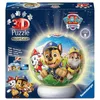 Image de Ravensburger - Puzzle 3D Ball illuminé - Pat'Patrouille - A partir de 6 Ans - 72 pièces numérotées à Assembler sans Colle - Socle Lumineux Inclus - 12008057