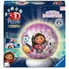 Image de Ravensburger - Puzzle 3D Ball illuminé - Gabby's Dollhouse - A partir de 6 Ans - 72 pièces numérotées à Assembler sans Colle - Socle Lumineux Inclus - 12008059