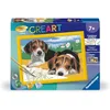 Image de Ravensburger - CreArt Kids 18x24 cm - Numéro d'art - Chiots Beagle - Kit de Peinture par numéros - Dès 7 Ans - 12023033