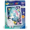 Image de Ravensburger   CreArt Kids 18x24cm   Numéro d'art   Licornes Magiques   Kit de Peinture par numéros   Dès 7 Ans   12023034