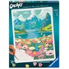 Image de Ravensburger   CreArt Grand Format 30x40 cm   Paysage Fleuri   Loisir créatif   Peinture par numéros   Adulte - Activité détente et créative   Dès 12 Ans   12023207   Version française