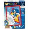 Image de Ravensburger   CreArt Kids 18x24cm   Numéro d'art   Sonic   Kit de Peinture par numéros   Dès 7 Ans   12023230